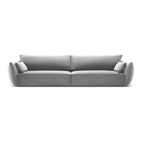 Šviesiai pilkos spalvos iš velveto sofa 248 cm Vanda – Mazzini Sofas
