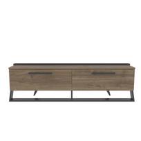 TV staliukas Asir, 163,8x46,8x36,6 cm, rudas/juodas