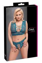 Cottelli curves Bra Set teal xl Plius dydžio seksuali apranga