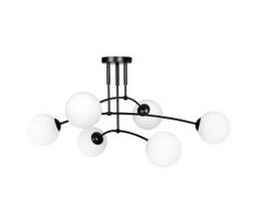 Sietynas ant stulpo PREGOS 6xE14/10W/230V juoda/balta