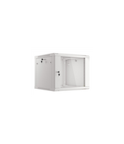 Lanberg | Rack cabinet 19" wall-mount 9U/600x600 (flat pack) with glass door | WF01-6609-10S | Grey