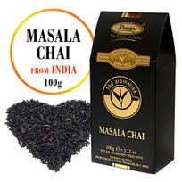 MASALA CHAI Black tea - Indiška tradicinė juodoji birių lapų arbata, Premiers, 100g