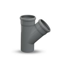 Vidaus kanalizacijos trišakis , Ø 110 / 110 mm, 45°