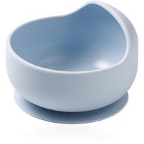 BabyOno Siilicone Plate 6m+ silikoninis dubenėlis su siurbtuku 6 m+ Blue 1 vnt.
