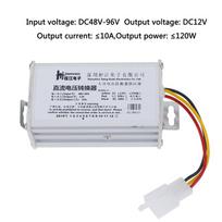 DC 48V-96V į 12V-10A 120W keitiklio adapteris elektrinio automobilio akumuliatorių arkai