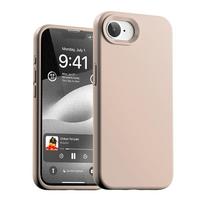 Mercury Silicone case for iPhone 16/17 in rose-beige