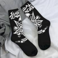 Suicidal Tendencies Amerikietiški Kojinės Pavasarinės Kaukolės Kojinės Laisvalaikio Vyriškos Patogios Kojinės Lauko Sportui Neslystančios Kojinės One Size black
