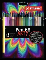 Flomasteriai PEN 68 ARTY 18sp.