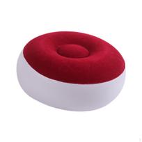 Inflatable Flocking Stool Camping Chair Lightweight Portable Ottoman for Patio Outdoor kava