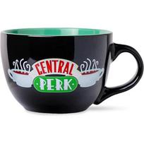 Central Perk juoda keraminė puodelis, didelis, kavai, sriubai, 24 uncijos 24 Ounces