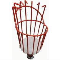 Deep Basket Fruit Picker Head Convenient Fruit Picker Catcher Apple Peach Picking Farm Garden Picking Device Garden tools raudona