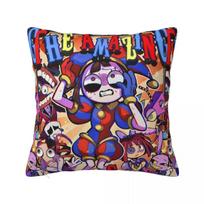 The Amazing Digital Circus Square Pillow Case Polyester Throw Pillow Awesome Cushion Covers 30x30cm smėlis