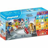 PLAYMOBIL Mano figūros kasdieniai herojai – 71400 – Policija, ugniagesys, gydytojas, gelbėtojas – Veiksmas mieste – 5 metai – 59 dalys