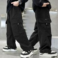 Male Child Labor Pants Spring and Autumn Styles Children's Loose Wide Leg Pants Spring Casual Boys' Pants Children's Clothing 120