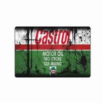 Castrol Sign Vintažinės išvaizdos aliejus Metalinės išvaizdos skardinė Retro Variklio garažo išvaizda Rustic