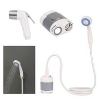 Nešiojamas elektrinis vidaus lauko dušas, kempingo USB įkraunamas dušo siurblys šeimos stovyklavimui, kelionėms, paplūdimiui, augintiniui, žydėjimui None pilka