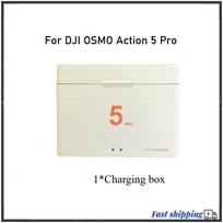 Dvi lizdų baterijų įkroviklis-laikymo dėžutė Dji Action 5 Pro 2100 mAh įkraunamai ličio jonų baterijai, skirtas Action 5 Pro kameros priedui