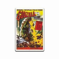 Godzilla - Classic Movie Poster Aluminum Tin Sign 8x12 inch