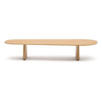 Iš ąžuolo masyvo kavos staliukas natūralios spalvos 64x146 cm Pirita – Kave Home