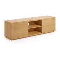 Natūralios spalvos ąžuolo dekoro TV staliukas 150x44 cm Abilen - Kave Home