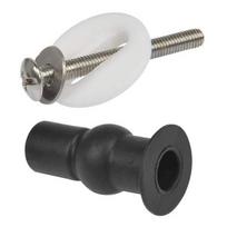 Guminis išsiplėtimo varžtas tualeto sėdynei tvirtinti 14 mm - su 28 mm flanšu - varžtai - 2 vnt
