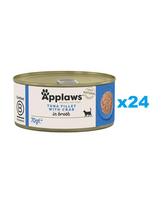APPLAWS Cat Adult Tuna with Crab in Broth tunas ir krabai sultinyje 24x70 g
