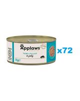APPLAWS Cat Adult Tuna Fillet in Jelly tunas drebučiuose 72x70g
