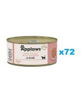 APPLAWS Cat Adult Tuna with Salmon in Broth tunas su lašiša sultinyje 72x70 g