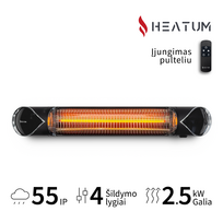 Terasos šildytuvas Heatum CORE H2500R Black