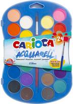 Akvarelė CARIOCA, 24 spalvos, 30 mm