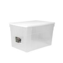 Dėžė su dangčiu plastikinė Elegance 59x39x35 cm permatoma 62 l Italija STEFANPL