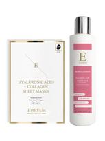 ERTH SKIN LONDON Hialurono rūgšties ir kolageno kūno losjonas (250 ml), hialurono rūgšties ir kolageno kaukė (3 vnt.)