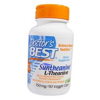 Teaninas, L-teaninas su Suntheanine 150, Doctor's Best 90 kapsulių (27327004) 90vcaps