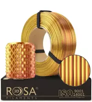3D plastikas PLA dvipusė aukso/vario 1kg refill pakuotė Rosa3D