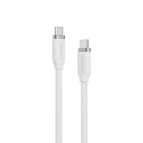 ALOGIC Elements Silicone 5A/240W USB2 USB-C to C Male Cable, 1m - White