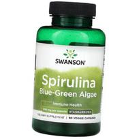 Blue-green algae spirulina, Spirulina Blue-Green Algae 500, Swanson 90vegcaps (71280120) 90vcaps