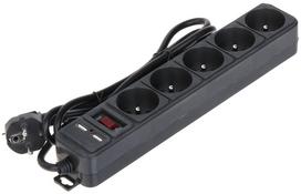 DAUGIALIZDIS LAIDO ILGIKLIS AK-SP-05U (5 LIZDŲ + 2 USB) AKYGA