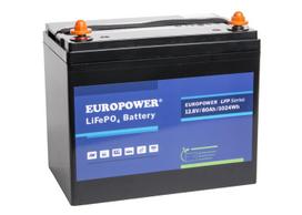 AKUMULIATORIUS 12.8V/80AH/LIFEPO4-EP EUROPOWER