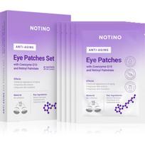Notino Anti-Aging Bio-Cellulose Eye Patches Set with Coenzyme Q10 and Retinyl Palmitate paakių kaukė nuo raukšlių akių sričiai