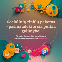 Socialinių Tinklų paketas - 7 konferencijų įrašai ir 4 praktiniai įrankiai dovanų