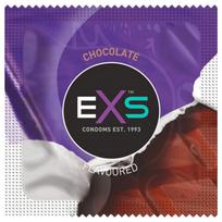 EXS Hot Chocolate - prezervatyvai su šokolado skoniu - juodi - 100 vnt