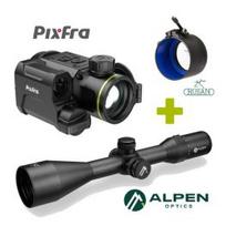 KIT PIXFRA TAURUS PFI-T435LRF + ALPEN OPTICS Apex LT 2.5-15x56 A4 + M52x0.75 - 56mm termovizoriai antgaliai PFI-T435LRF / ALP2251556LT / ARM52-56