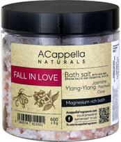 Vonios druska ACAPPELLA NATURALS FALL IN LOVE, 600 g