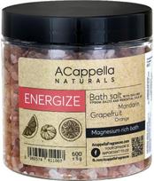 Vonios druska ACAPPELLA NATURALS ENERGIZE, 600 g