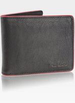 Vyriška odinė piniginė Pierre Cardin Tumble 88061, juodos spalvos