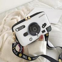 SCIONE Mini Camera Shoulder Bag 2025 New PU Painted Cute Girl Bag Fashion Personality Joker Crossbody Bag balta