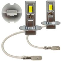 2 vnt H3 LED lemputė 9V-16V CANBUS 4000lm balta galinga