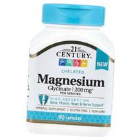 Magnio bisglicinatas, Chelated Magnesium Glycinate, 21st Century 90 kapsulių (36440112) 90caps