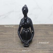 Elegantiška keramika Jogos pozos Merginos Moterys Figūrėlės Porcelianinė Ledi Figūrėlė Statula Skulptūra Jogos Studija Namų Dekoras Ornamentai Dovanos