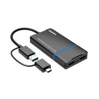 MicroConnect USB-C or USB A 2in1 to HDMI  2x splitter, with one click